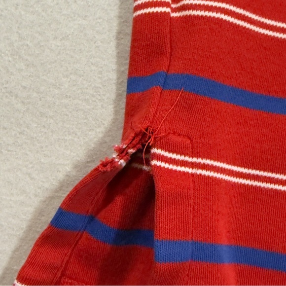 Polo by Ralph Lauren Red Polo with Blue & White Stripes - Picture 7 of 9
